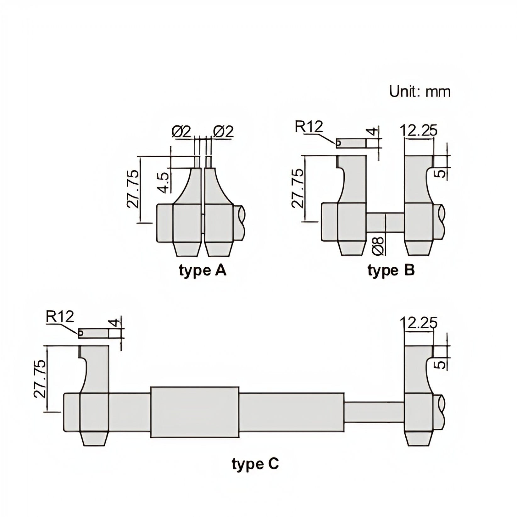 INSIZE Measuring Equipment Insize Digital Inside Micrometer 5-30mm/0.2-1.2" Range Series 3520-30
