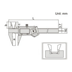 INSIZE Measuring Equipment Insize Digital Point Caliper 0-150mm/0-6" Range Series 1183-150A