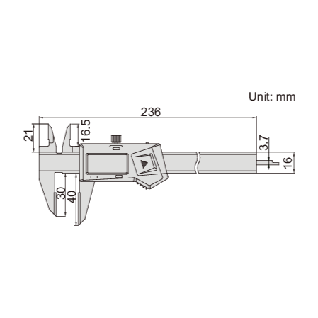 INSIZE Measuring Equipment Insize Digital Scribing Caliper 0-150mm/0-6" Range Series 1166-150A