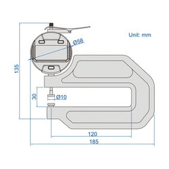 INSIZE Measuring Equipment Insize Digital Thickness Gauge 0-10mm/0-0.4" Range Series 2872-10