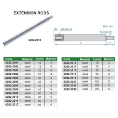 INSIZE Measuring Equipment Insize Extension Rod 50mm Range Series 6282-2009