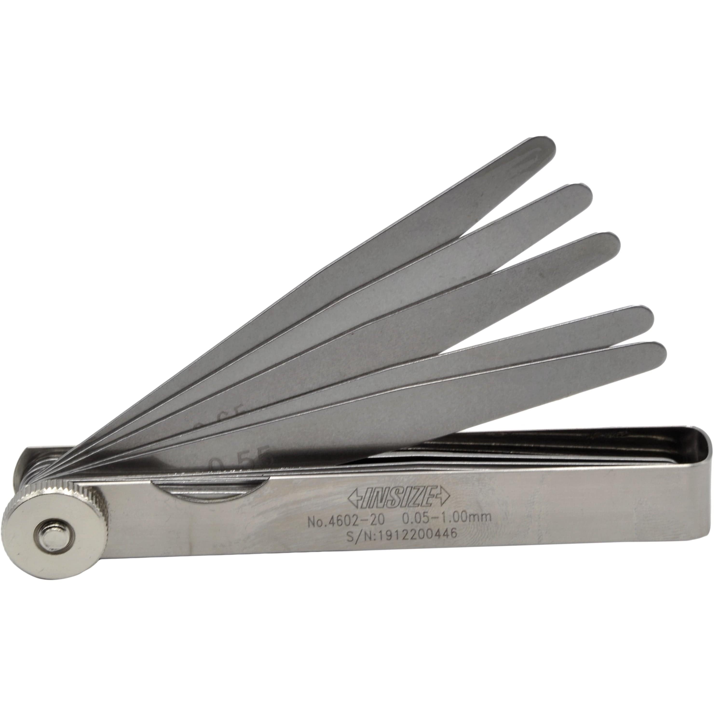 INSIZE Measuring Equipment Insize Feeler Gauge 20pc Set 0.05-1mm Range Series 4602-20