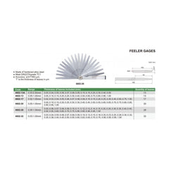INSIZE Measuring Equipment Insize Feeler Gauge 32pc Set 0.03-1mm Range Series 4602-32