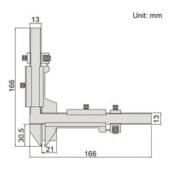 INSIZE Measuring Equipment Insize Gear Tooth Vernier Caliper Range Series 1281-M26A