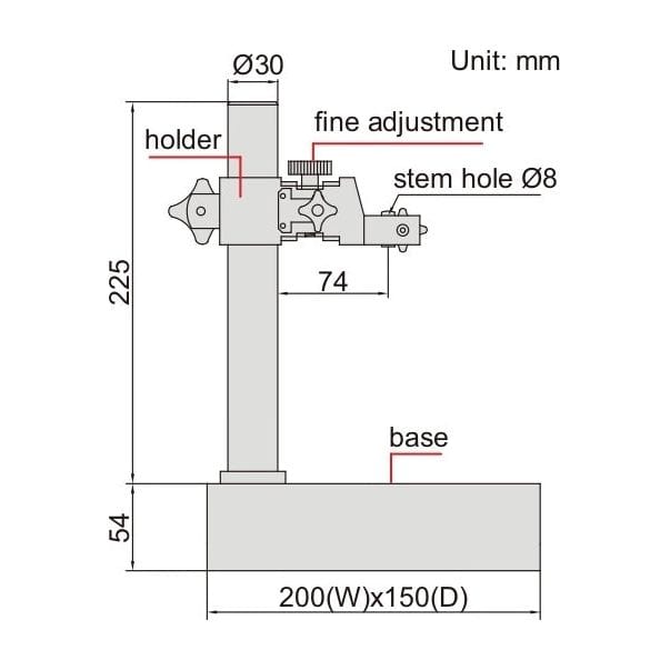 INSIZE Measuring Equipment Insize Granite Comparator Stand Range Series 6866-150