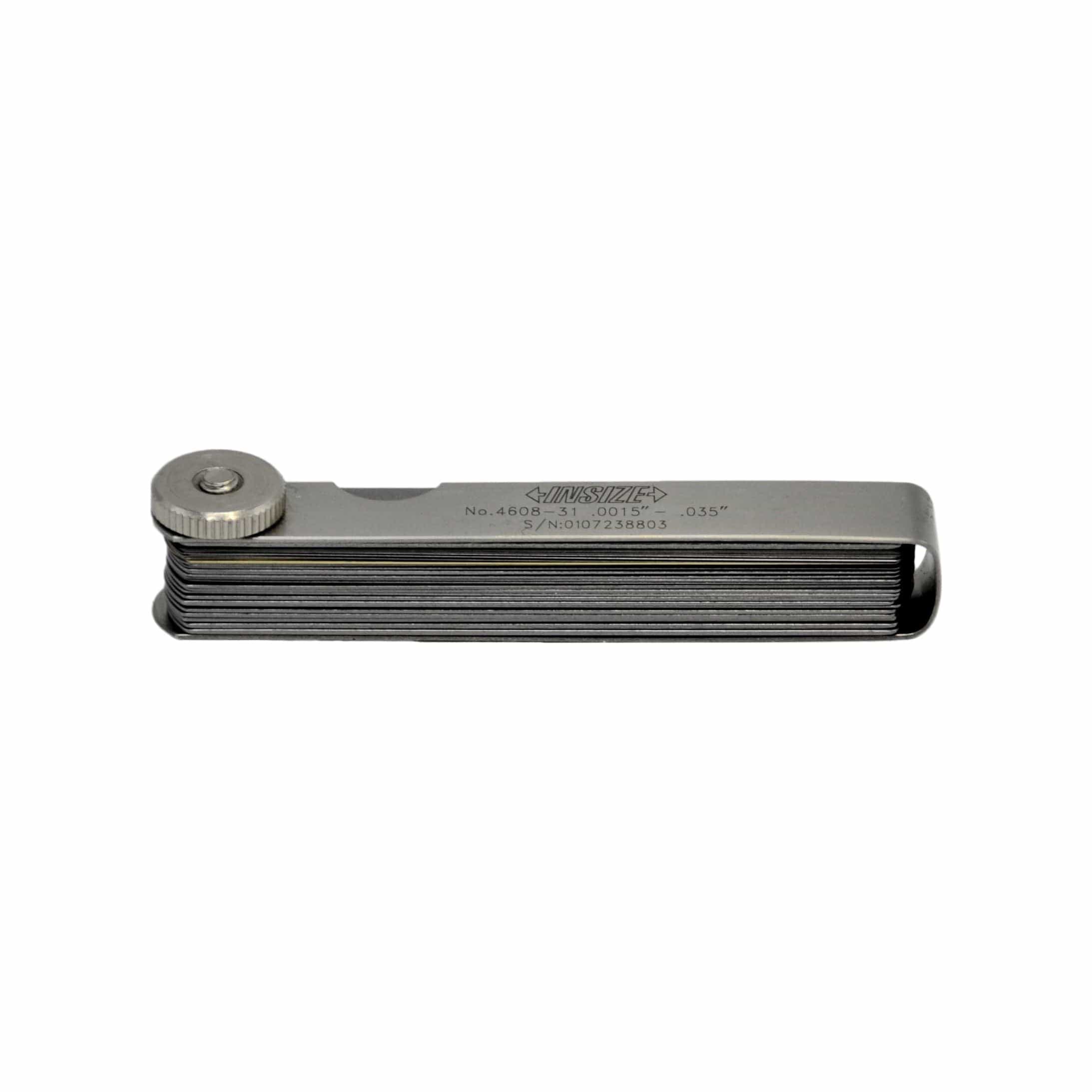 INSIZE Measuring Equipment Insize Imperial Feeler Gauge 32pc Set 0.0015"-0.35" Range Series 4608-31