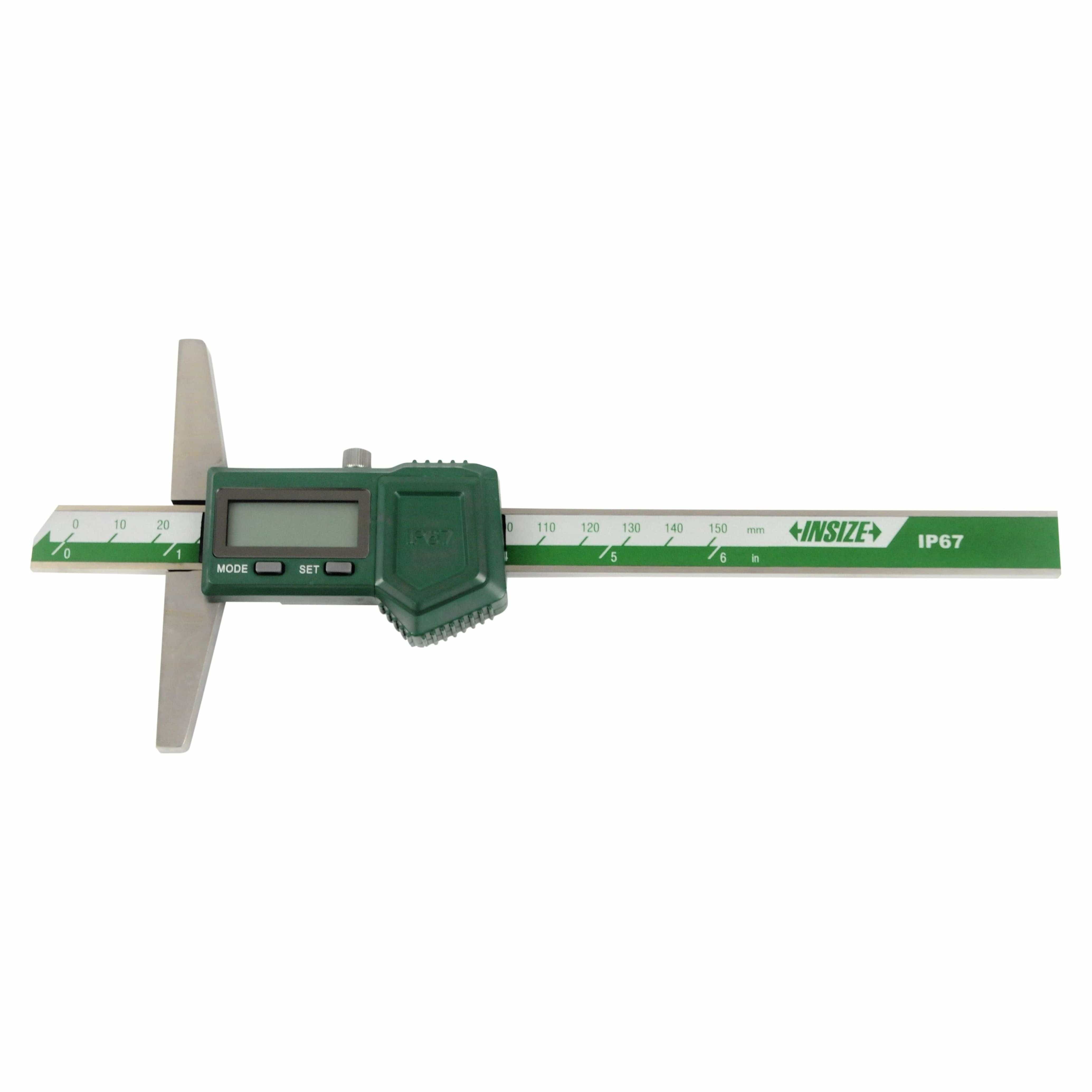 INSIZE Measuring Equipment Insize IP67 Digital Depth Gauge 0-150mm / 0-6" Range Series 1149-150