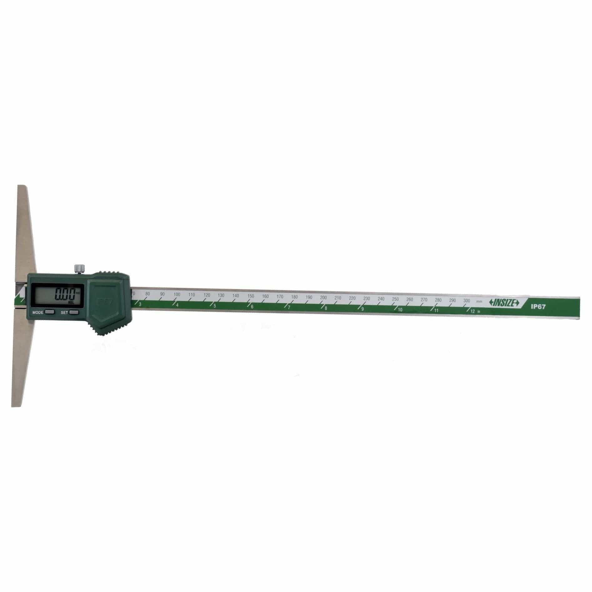 INSIZE Measuring Equipment Insize IP67 Digital Depth Gauge 0-300mm / 0-12" Range Series 1149-300