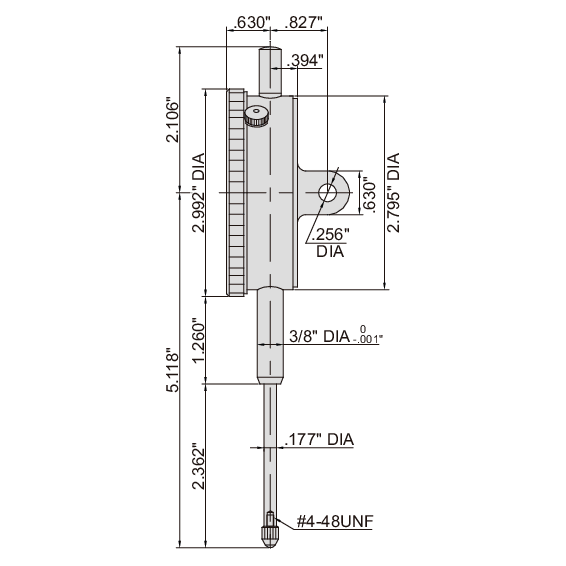 INSIZE Measuring Equipment Insize Large Face Dial Indicator Range Series 2312-15