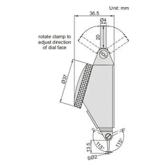 INSIZE MEASURING EQUIPMENT Insize Large Range Dial Test Indicator Range Series 2386-16A