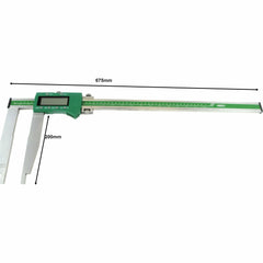 INSIZE Measuring Equipment Insize Long Jaw Digital Caliper  0-500mm / 0-20" Range Series 1106-503