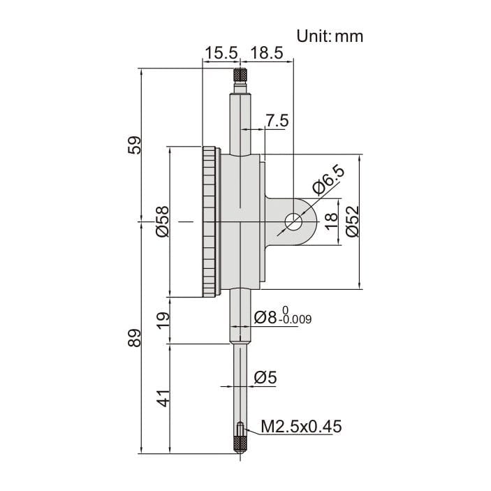 INSIZE Measuring Equipment Insize Long Stroke Dial Indicator 30mm Range Series 2889-30