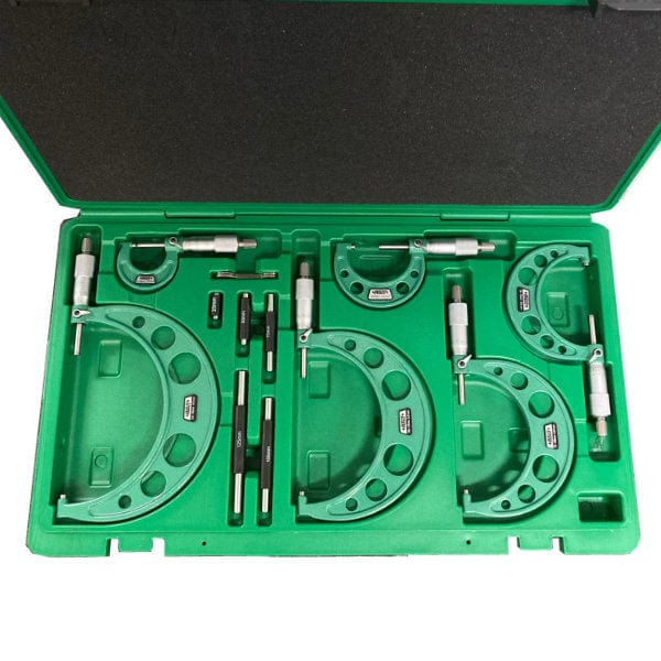 Insize Metric Outside Micrometer Set 0-150mm Range Series