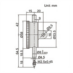 INSIZE Measuring Equipment Insize One Revolution Dial Indicator 1mm Range Series 2316-1