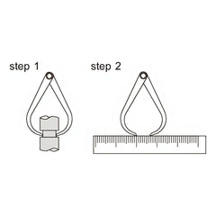 INSIZE Measuring Equipment Insize Outside Caliper 0-200mm Range Series 7241-200