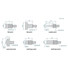 INSIZE Measuring Equipment Insize Point Set Range Series 6282-S6