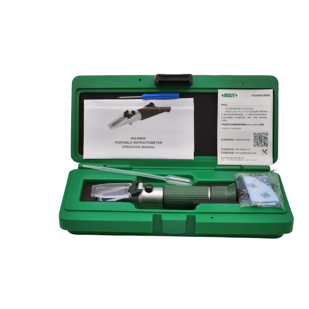 INSIZE MEASURING EQUIPMENT Insize Portable Refractometer 0-32% Brix Coolant Tester ISQ-RM30