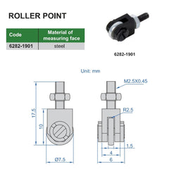 INSIZE Measuring Equipment Insize Roller Point Range Series 6282-1901