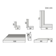 INSIZE Measuring Equipment Insize Square Set Range Series 4702-1