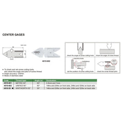 INSIZE Measuring Equipment Insize Thread Angle Gauge Whitworth 55° Range Series 4810-55