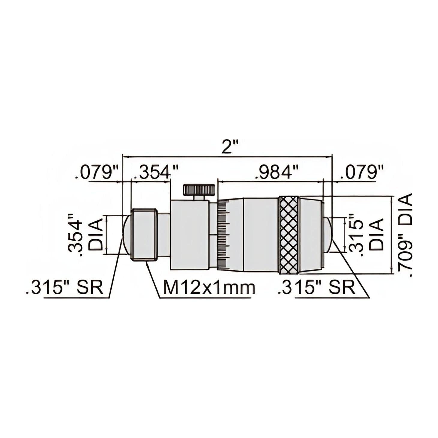 INSIZE Measuring Equipment Insize Tubular Inside Micrometer 2-6" Range Series 3222-6