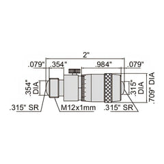 INSIZE Measuring Equipment Insize Tubular Inside Micrometer 2-6" Range Series 3222-6