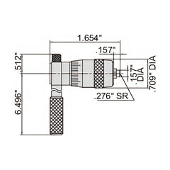 INSIZE Measuring Equipment Insize Tubular Inside Micrometer 2-8" Range Series 3221-8