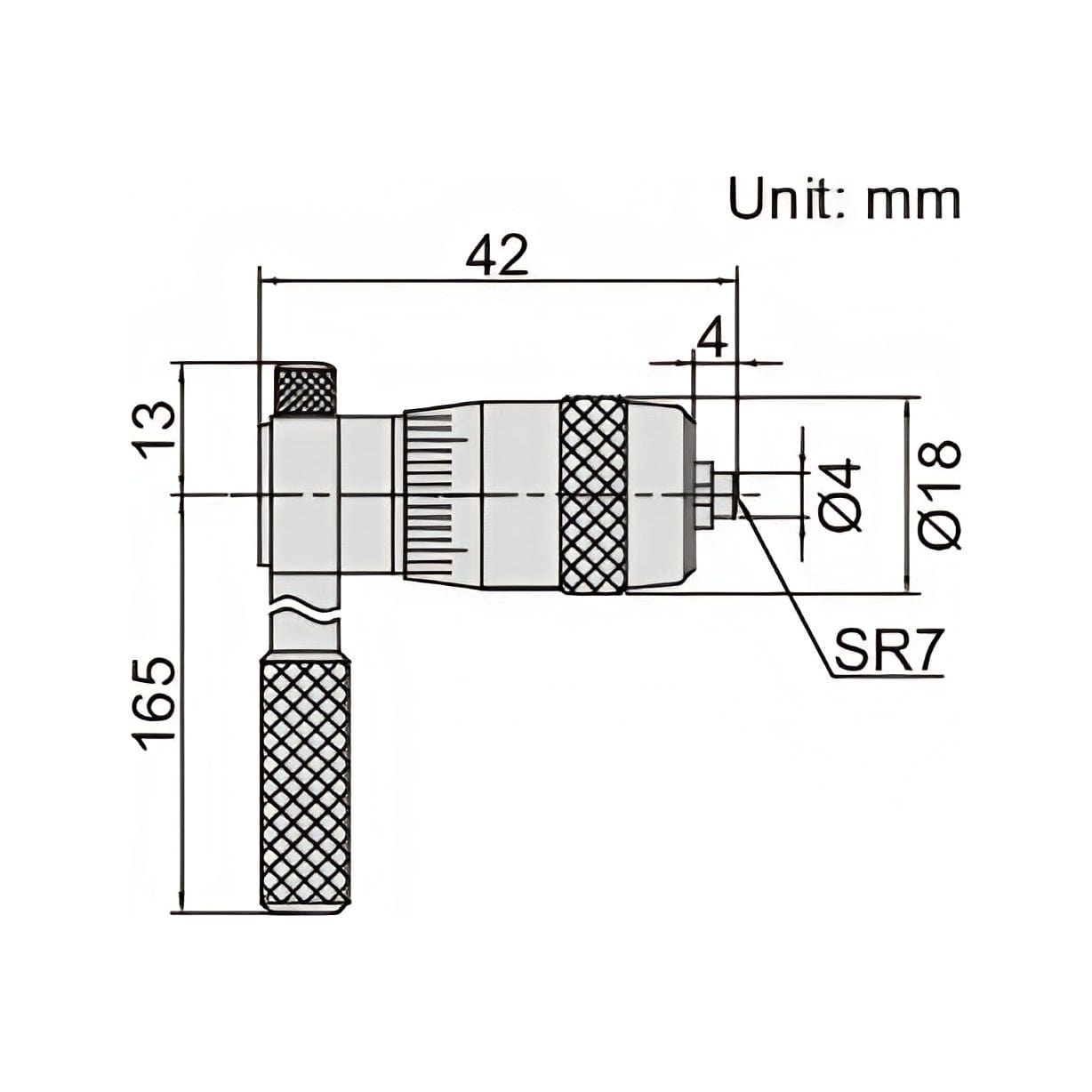 INSIZE Measuring Equipment Insize Tubular Inside Micrometer 50-63mm Range Series 3221-63