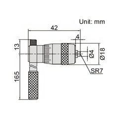INSIZE Measuring Equipment Insize Tubular Inside Micrometer 50-63mm Range Series 3221-63
