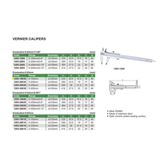 INSIZE Measuring Equipment Insize Vernier Caliper 0-150mm Range Series 1205-1503S