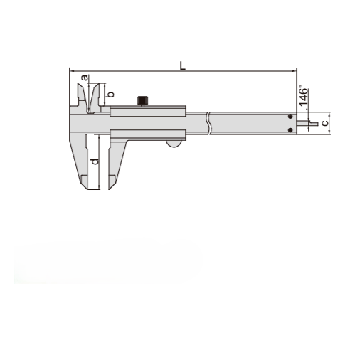 INSIZE Measuring Equipment Insize Vernier Caliper 0-200mm/0-8" Range Series 1205-2002S