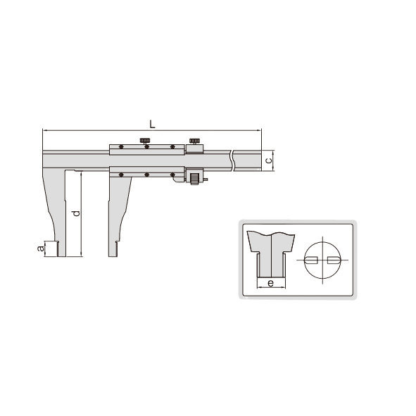 INSIZE MEASURING EQUIPMENT Insize Vernier Caliper 0–40" Range Series 1211-40