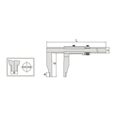 INSIZE Measuring Equipment Insize Vernier Caliper 0-600mm/0-24" Range Series 1208-614