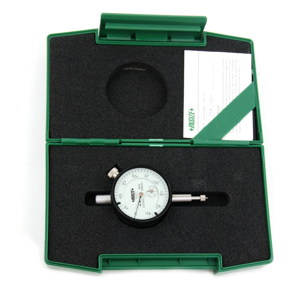 Insize Metric Compact Dial Indicator 5mm Range Series 2311-5F - Twin Eagle Imports