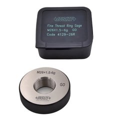Insize Metric Fine Thread Ring Gauge GO M26 x 1.5 Class 6g Series 4129-26R - Twin Eagle Imports