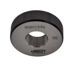 Insize Metric Fine Thread Ring Gauge GO M26 x 1.5 Class 6g Series 4129-26R - Twin Eagle Imports