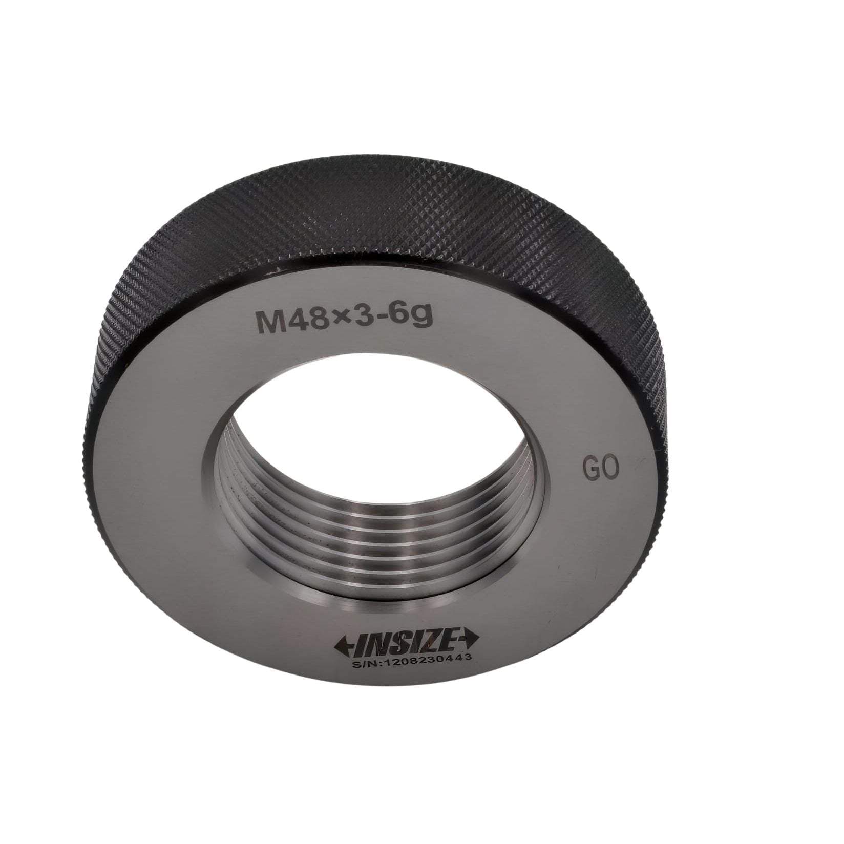 Insize Metric Fine Thread Ring Gauge GO M48 x 3.0 Class 6g Series 4129-48V - Twin Eagle Imports