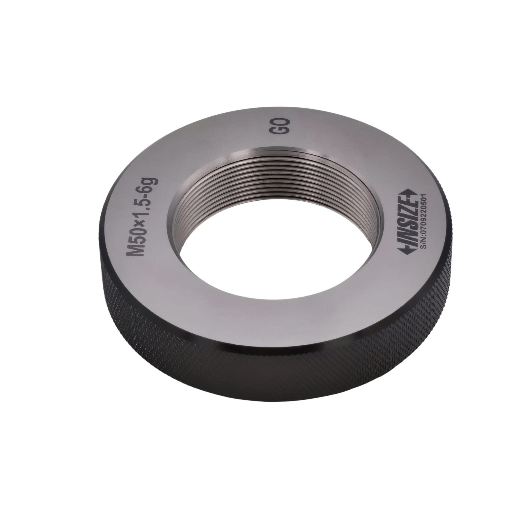 Insize Metric Fine Thread Ring Gauge GO M50 x 1.5 Class 6g Series 4129-50R - Twin Eagle Imports