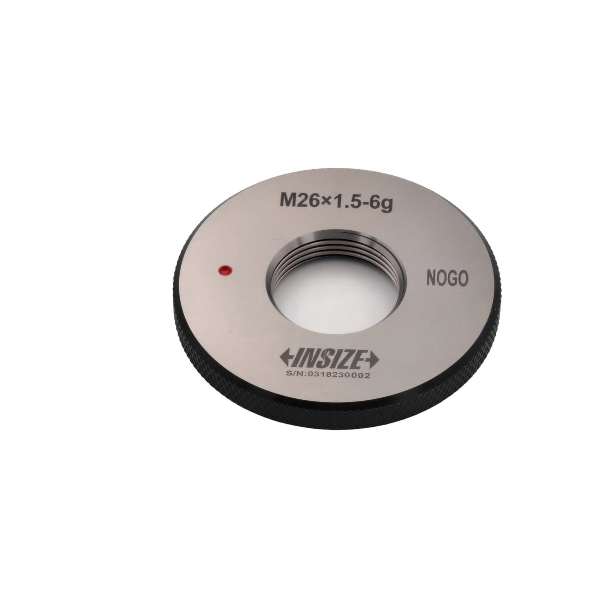 Insize Metric Fine Thread Ring Gauge NOGO M26 x 1.5 Class 6g Series 4129-26RN - Twin Eagle Imports
