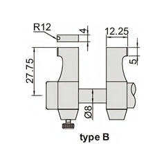 Insize Metric Inside Micrometer 25-50mm Range Series 3220-50 - Twin Eagle Imports