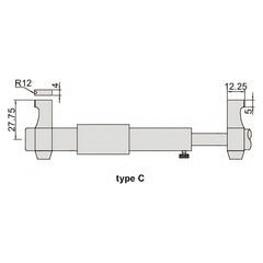 Insize Metric Inside Micrometer 75-100mm Range Series 3220-100 - Twin Eagle Imports