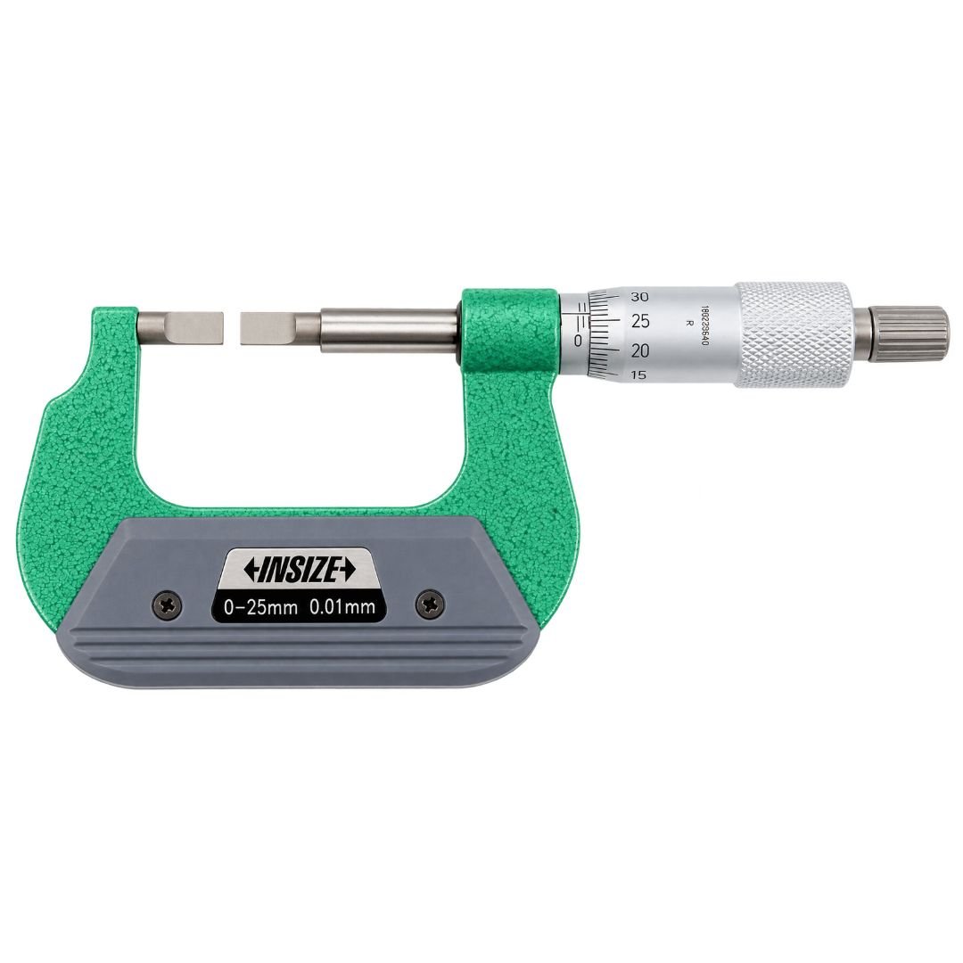 Insize Metric Outside Blade Micrometer 0-25mm Range Series 3232-25A - Twin Eagle Imports
