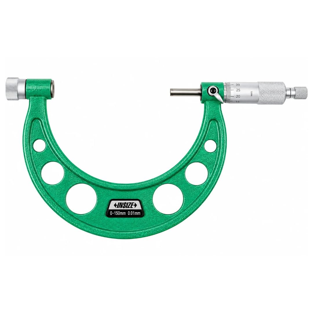 Insize Metric Outside Micrometer 0-150mm Range Series 3206-150A - Twin Eagle Imports