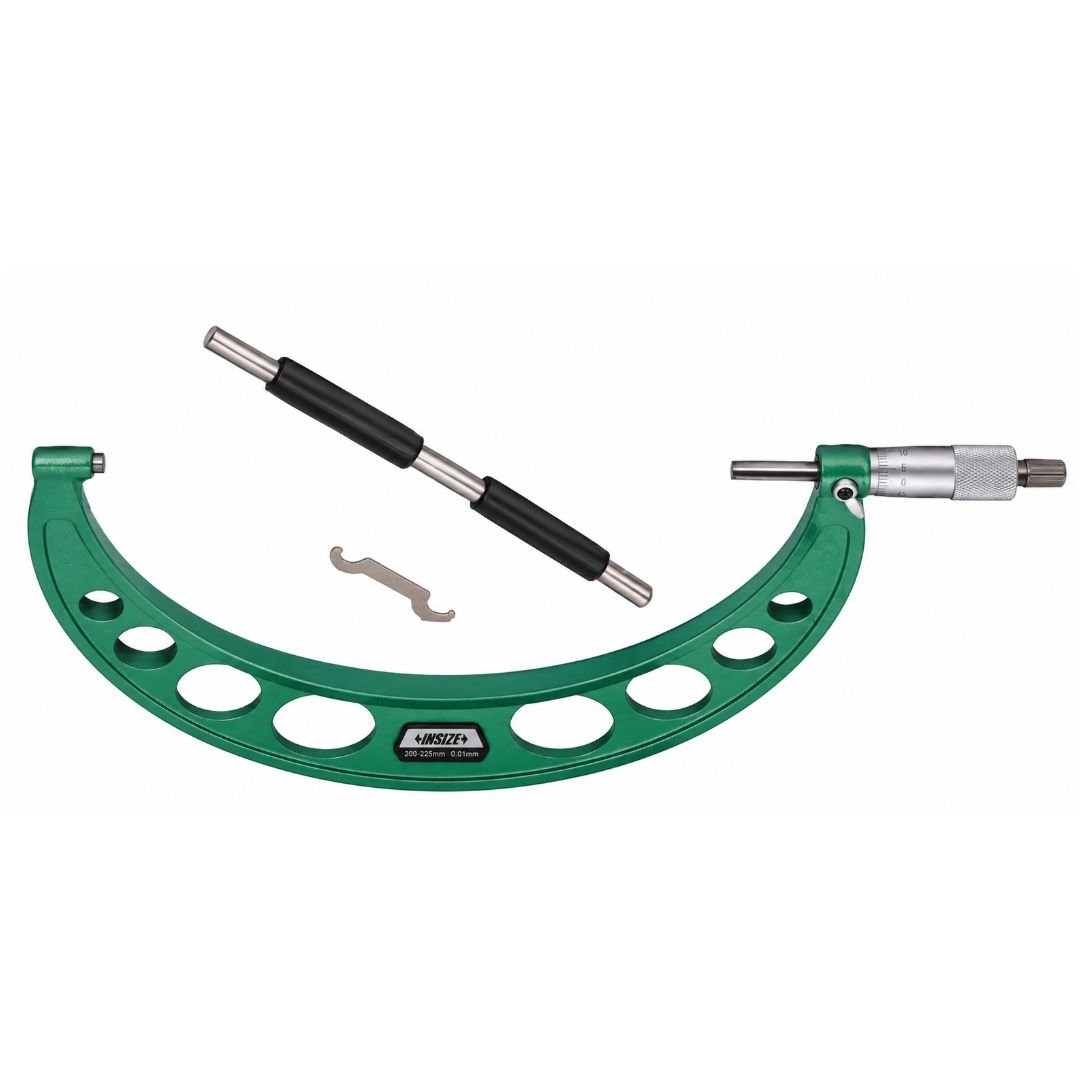 Insize Metric Outside Micrometer 200-225mm Range Series 3203-225A - Twin Eagle Imports