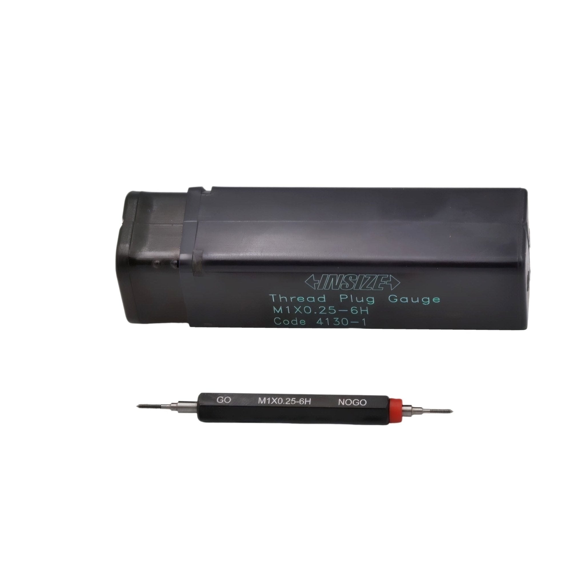 Insize Metric Thread Plug Gauge GO & NOGO M1 x 0.25 Class 6H Series 4130-1 - Twin Eagle Imports