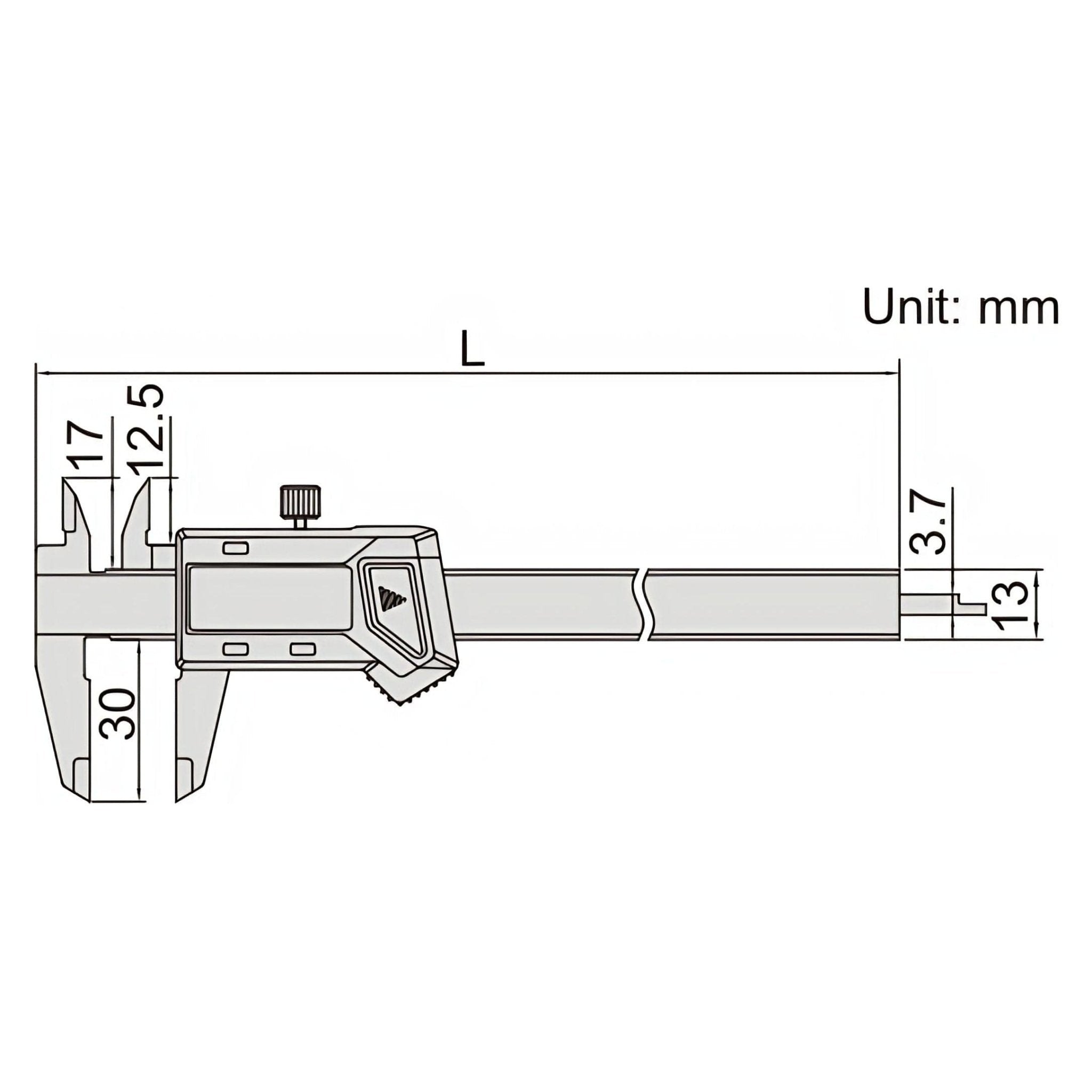Insize Mini Digital Caliper 0-100mm/0-4" Range Series 1111-100A - Twin Eagle Imports