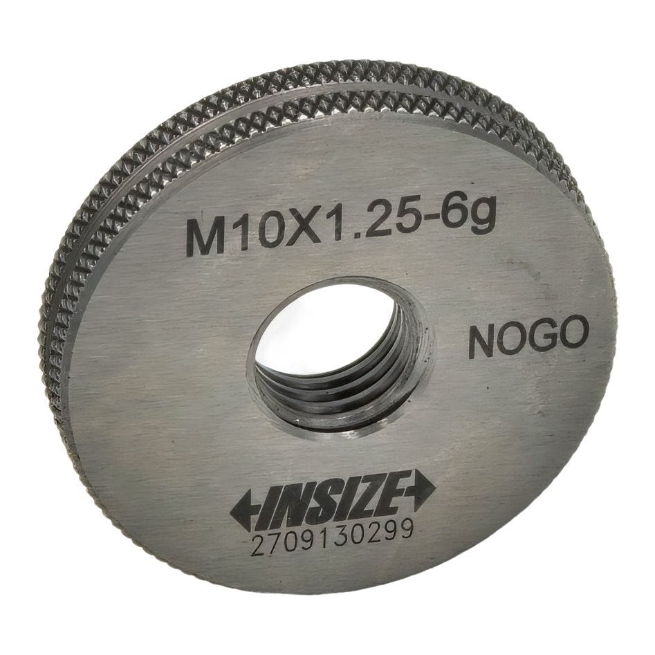 Insize NOGO Thread Ring Gauge M10X1.25 Series 4129-10QN - Twin Eagle Imports