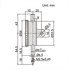 Insize One Revolution Dial Indicator 1mm Range Series 2316-1 - Twin Eagle Imports