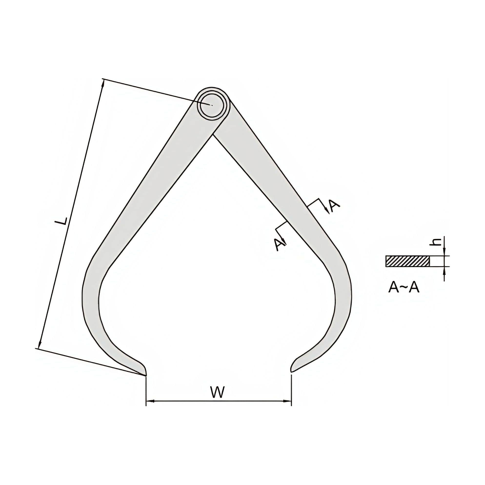 Insize Outside Caliper 0-300mm Range Series 7241-300 - Twin Eagle Imports