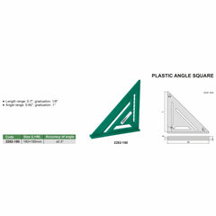 Insize Plastic Angle Square 0-90° Range Series 2282-180 - Twin Eagle Imports